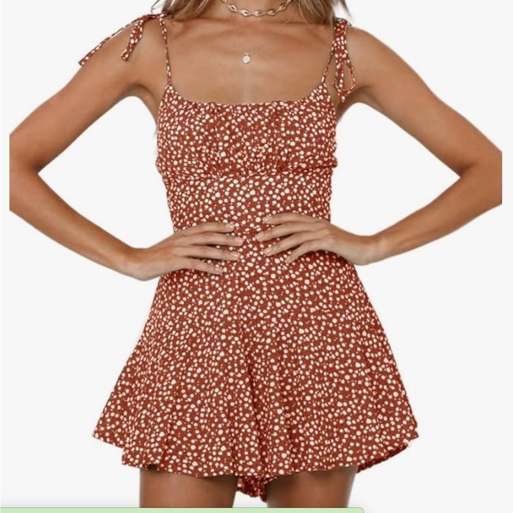 Women large boho romper